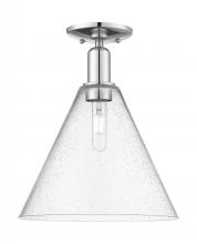 Innovations Lighting 716-1C-PC-GBC-124 - Berkshire Glass - 1 Light - 12 inch - Polished Chrome - Semi-Flush Mount
