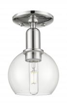 Innovations Lighting 716-1C-PN-G122-6 - Athens - 1 Light - 6 inch - Polished Nickel - Semi-Flush Mount