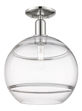 Innovations Lighting 716-1C-PN-G556-12CL - Rochester - 1 Light - 12 inch - Polished Nickel - Semi-Flush Mount