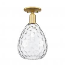 Innovations Lighting 716-1C-SG-G372 - Waverly - 1 Light - 8 inch - Satin Gold - Semi-Flush Mount