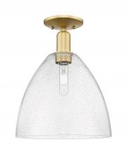 Innovations Lighting 716-1C-SG-GBD-124 - Bristol - 1 Light - 12 inch - Satin Gold - Semi-Flush Mount