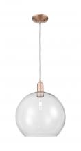 Innovations Lighting 716-1P-AC-G122-14 - Athens - 1 Light - 14 inch - Antique Copper - Cord hung - Mini Pendant