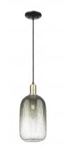 Innovations Lighting 716-1P-BAB-G482-7SL - Brookhaven Cloche - 1 Light - 6 inch - Black Antique Brass - Cord hung - Mini Pendant
