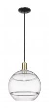Innovations Lighting 716-1P-BAB-G556-12CL - Rochester - 1 Light - 12 inch - Black Antique Brass - Cord hung - Mini Pendant