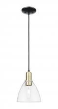 Innovations Lighting 716-1P-BAB-GBD-752 - Bristol - 1 Light - 8 inch - Black Antique Brass - Cord hung - Mini Pendant