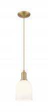 Innovations Lighting 716-1P-BB-G558-6GWH - Bella - 1 Light - 6 inch - Brushed Brass - Cord hung - Mini Pendant