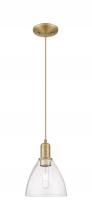 Innovations Lighting 716-1P-BB-GBD-754 - Bristol - 1 Light - 8 inch - Brushed Brass - Cord hung - Mini Pendant