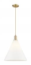 Innovations Lighting 716-1P-CB-GBC-161 - Berkshire Glass - 1 Light - 16 inch - Champagne Bronze - Cord hung - Mini Pendant