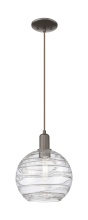 Innovations Lighting 716-1P-OB-G1213-10CL - Athens Deco Swirl - 1 Light - 10 inch - Oil Rubbed Bronze - Cord hung - Mini Pendant