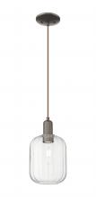 Innovations Lighting 716-1P-OB-G460-7CL - Preston Cylinder - 1 Light - 6 inch - Oil Rubbed Bronze - Cord hung - Mini Pendant