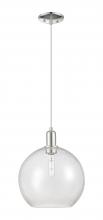 Innovations Lighting 716-1P-PN-G124-12 - Athens - 1 Light - 12 inch - Polished Nickel - Cord hung - Mini Pendant