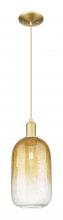 Innovations Lighting 716-1P-SG-G482-7AM - Brookhaven Cloche - 1 Light - 6 inch - Satin Gold - Cord hung - Mini Pendant