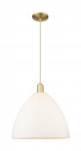 Innovations Lighting 716-1P-SG-GBD-161 - Bristol - 1 Light - 16 inch - Satin Gold - Cord hung - Mini Pendant