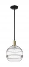 Innovations Lighting 716-1S-BAB-G556-10CL - Rochester - 1 Light - 10 inch - Black Antique Brass - Stem hung - Mini Pendant