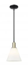 Innovations Lighting 716-1S-BAB-GBC-81 - Berkshire Glass - 1 Light - 8 inch - Black Antique Brass - Stem hung - Mini Pendant