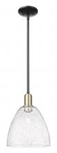 Innovations Lighting 716-1S-BAB-GBD-94 - Bristol - 1 Light - 9 inch - Black Antique Brass - Stem hung - Mini Pendant