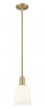 Innovations Lighting 716-1S-BB-G558-6GWH - Bella - 1 Light - 6 inch - Brushed Brass - Stem hung - Mini Pendant