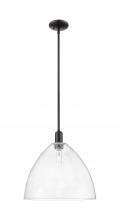 Innovations Lighting 716-1S-BK-GBD-164 - Bristol - 1 Light - 16 inch - Matte Black - Stem hung - Mini Pendant