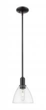 Innovations Lighting 716-1S-BK-GBD-752 - Bristol - 1 Light - 8 inch - Matte Black - Stem hung - Mini Pendant