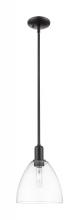 Innovations Lighting 716-1S-BK-GBD-92 - Bristol - 1 Light - 9 inch - Matte Black - Stem hung - Mini Pendant