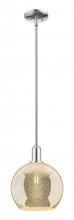 Innovations Lighting 716-1S-PN-G128-10 - Athens - 1 Light - 10 inch - Polished Nickel - Stem hung - Mini Pendant