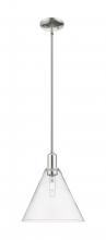 Innovations Lighting 716-1S-PN-GBC-122 - Berkshire Glass - 1 Light - 12 inch - Polished Nickel - Stem hung - Mini Pendant