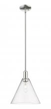 Innovations Lighting 716-1S-PN-GBC-124 - Berkshire Glass - 1 Light - 12 inch - Polished Nickel - Stem hung - Mini Pendant