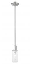 Innovations Lighting 716-1S-SN-G802 - Clymer - 1 Light - 4 inch - Brushed Satin Nickel - Stem hung - Mini Pendant