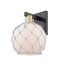 Innovations Lighting 716-1W-BAB-G121-8RW - Farmhouse Rope - 1 Light - 8 inch - Black Antique Brass - Sconce