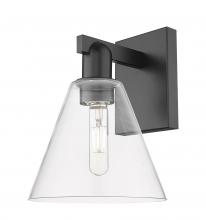 Innovations Lighting 716-1W-BK-GBC-82 - Berkshire Glass - 1 Light - 8 inch - Matte Black - Sconce