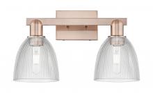 Innovations Lighting 716-2W-AC-G382 - Castile - 2 Light - 17 inch - Antique Copper - Bath Vanity Light