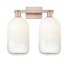 Innovations Lighting 716-2W-AC-G482-7OP - Brookhaven Cloche - 2 Light - 16 inch - Antique Copper - Bath Vanity Light