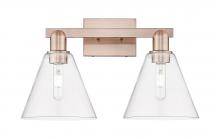 Innovations Lighting 716-2W-AC-GBC-82 - Berkshire Glass - 2 Light - 19 inch - Antique Copper - Bath Vanity Light
