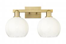 Innovations Lighting 716-2W-BB-G483-8OP - Brookhaven Globe - 2 Light - 16 inch - Brushed Brass - Bath Vanity Light