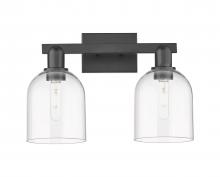 Innovations Lighting 716-2W-BK-G558-6CL - Bella - 2 Light - 17 inch - Matte Black - Bath Vanity Light