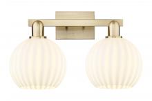 Innovations Lighting 716-2W-CB-G1217-8WV - White Venetian - 2 Light - 19 inch - Champagne Bronze - Bath Vanity Light