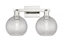 Innovations Lighting 716-2W-PN-G122C-8CL - Athens - 2 Light - 19 inch - Polished Nickel - Bath Vanity Light