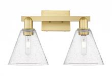 Innovations Lighting 716-2W-SG-GBC-84 - Berkshire Glass - 2 Light - 19 inch - Satin Gold - Bath Vanity Light