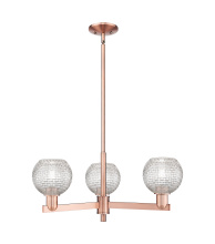Innovations Lighting 716-3CR-AC-G122C-6CL - Athens - 3 Light - 28 inch - Antique Copper - Stem hung - Pendant