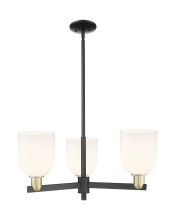 Innovations Lighting 716-3CR-BAB-G558-6GWH - Bella - 3 Light - 27 inch - Black Antique Brass - Stem hung - Pendant