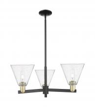 Innovations Lighting 716-3CR-BAB-GBC-84 - Berkshire Glass - 3 Light - 30 inch - Black Antique Brass - Stem hung - Pendant