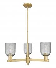 Innovations Lighting 716-3CR-BB-G257 - Caledonia - 3 Light - 27 inch - Brushed Brass - Stem hung - Pendant