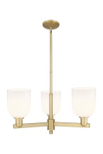 Innovations Lighting 716-3CR-BB-G558-6GWH - Bella - 3 Light - 27 inch - Brushed Brass - Stem hung - Pendant
