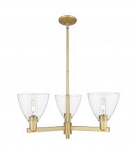 Innovations Lighting 716-3CR-BB-GBD-752 - Bristol - 3 Light - 29 inch - Brushed Brass - Stem hung - Pendant