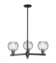 Innovations Lighting 716-3CR-OB-G1215-6 - Athens Water Glass - 3 Light - 28 inch - Oil Rubbed Bronze - Stem hung - Pendant