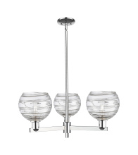 Innovations Lighting 716-3CR-PC-G1213-8CL - Athens Deco Swirl - 3 Light - 30 inch - Polished Chrome - Stem hung - Pendant