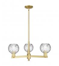 Innovations Lighting 716-3CR-SG-G1215-6 - Athens Water Glass - 3 Light - 28 inch - Satin Gold - Stem hung - Pendant