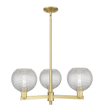 Innovations Lighting 716-3CR-SG-G122C-8CL - Athens - 3 Light - 30 inch - Satin Gold - Stem hung - Pendant