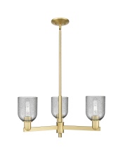 Innovations Lighting 716-3CR-SG-G257 - Caledonia - 3 Light - 27 inch - Satin Gold - Stem hung - Pendant