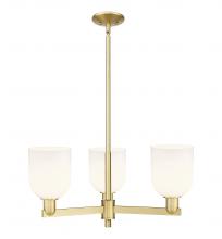 Innovations Lighting 716-3CR-SG-G558-6GWH - Bella - 3 Light - 27 inch - Satin Gold - Stem hung - Pendant